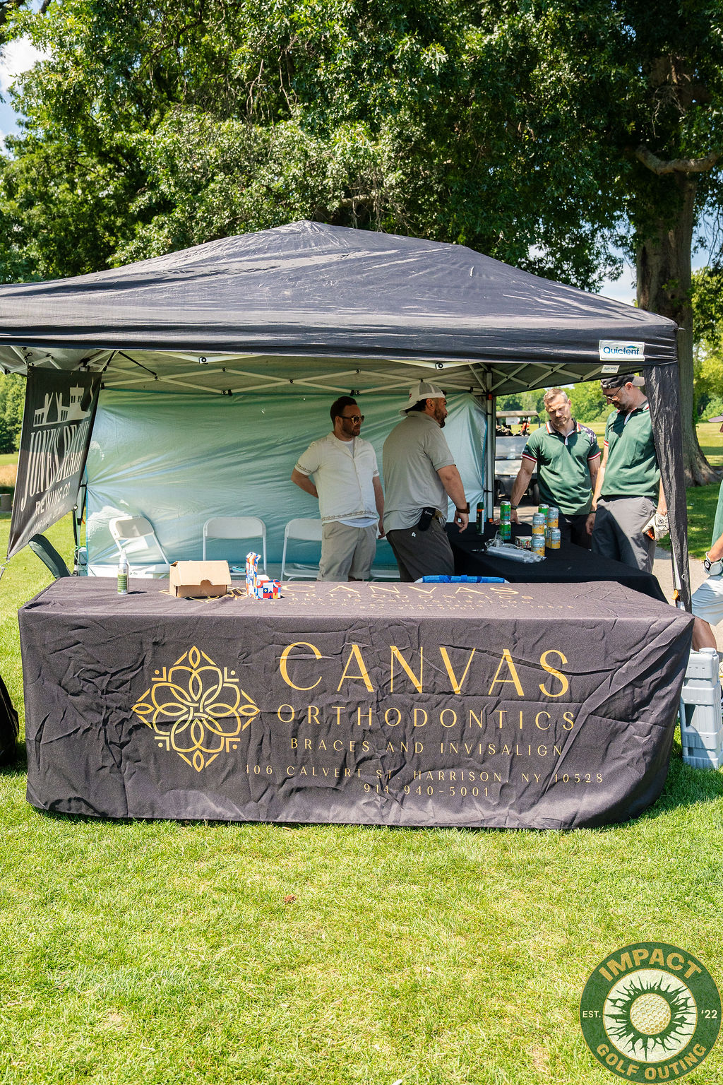 Impact Golf Outing: Course Vendor Crowd